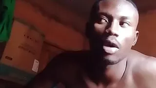 Asian Twink black amateur teasing big dick