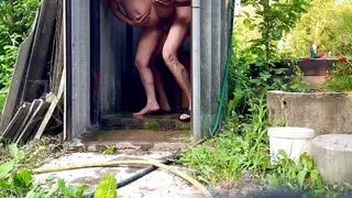 Outdoor Sex with Pregnant Stranger with Creampie