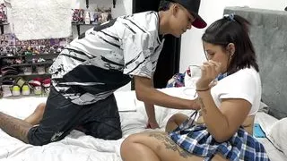 I beat my stepsister to the side of a good