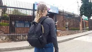 Sexy Girlfriend Sucking Big Cock Inside Hot Sauna