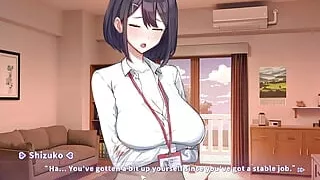 Summer Clover Hentai Uncensored Lovey Dovey with my Female Boss Shizuko Missionary Sex Position