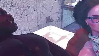 Big ass and tits midget slave