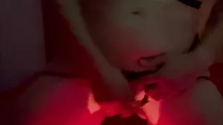 Halloween girl ended up removing her mask to receive cum on her face, Dazzlingfacegirl