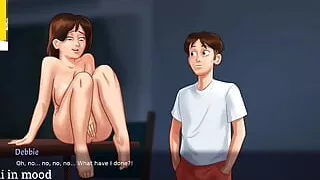 Stepmom Debbie got fucked by his stepson cum inside pussy