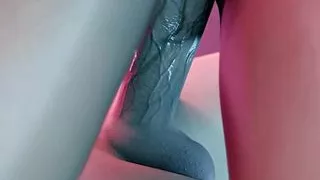 The sweet mulatta loves when my big cock rubs against her wet thighs