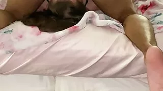 slamming this BBC in her throat