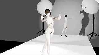 Makoto Dancing Dance Wearing High Heels