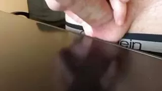 Male Moaning Loud while Humping his Hand and Dirty Talking until Huge Cum Shaking Orgasm