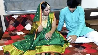 Wife dressed up for wedding night for husband