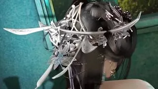 3D Cute Asian Slut Wearing Cute Dress Got Fucked by Big Dick