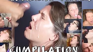 Ultimate COMPILATION Facial Cum In Mouth Wet