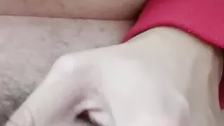 Handjob in Bathroom with Huge Cum