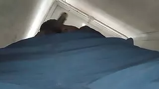 Desi boy masturbating standing in public bathroom