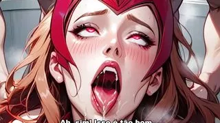 Scarlet Witch Wanda Being Blowjob And Sucking Your Cock - HentaiJoi Guided Handjob