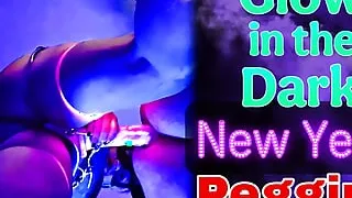 Training Zero Femdom Anal Pegging Glow in the Dark Strapon Our NYE Tradition! FLR Real Homemade Amateur Wife  Milf Stepmom