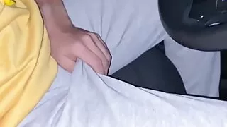 Cruising Married Straight Uber Driver Fucks Me Bareback Until He Cums Inside My Ass in His Car