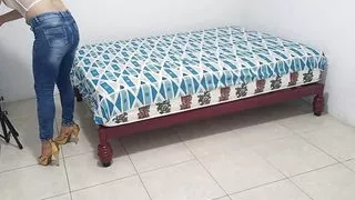 Nice stepmother calls her stepson to fuck her doggy style