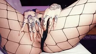 Black Haired Goth Lacey Jayne Craves For Hardcore Fuck