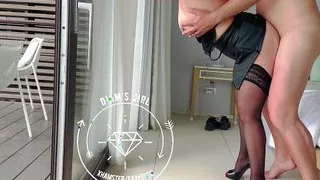 I suck my landlord to pay the rent and he sodomizes me against the window and on the bed