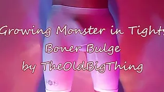 Growing Monster in Tights - My Boner Bulge