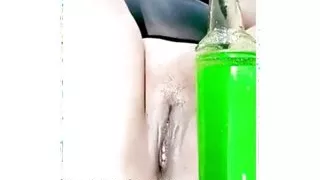 My aunt plays hardcore with a big bottle