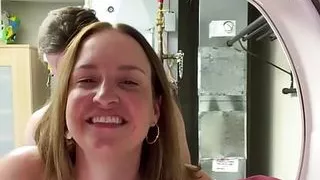 I Got Stuck in the Dryer, Fucked Out of It and Filled up with Cum!