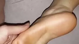 She keeps fucking after creampie