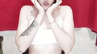 Asian Shemale Leitaoxiv Cumming Without Touching Her Cock