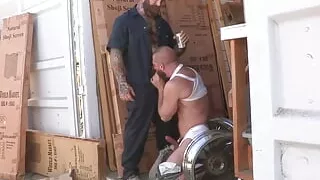 NASTYDADDY Donnie Argento Jacks Off Then Got Fucked By Daddy Jack Dixon