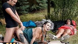 MOMMY4K. Horny Mommy is too sneaky and used her chance to fuck a young cock hard on the grass