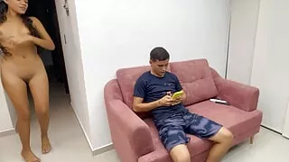 My Shy Indian Stepsister Seduces Me Running Naked Throughout the House and I Give Her the Best Fuck of Her Life