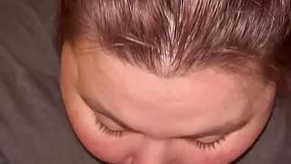 Giving him a bj come follow my on my page on onlyfans