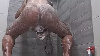 Humping, Dildo Play and Cumming in the Shower - Twice