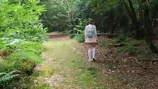 A Young Girl Is Caught and Fucked in the Forest