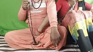 Sanyasi husband aggry to fuck by his wife while meditating.
