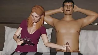 My Stepbrother's Wife #4 Jennifer stroked the cock with her hand