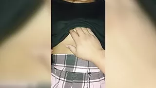 She Asks Me To Caress Her Perfect Tits, Her Nipples Get Hard. Teens18+