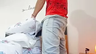 Found a Fleshlight at a Friend's and Made It Mine! Big Cock, Fit Body, Loud Moans