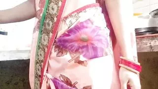 Indian desi aunty working in kitchen our husband wents to come sex with aunty then cum shot in hairy pusssy