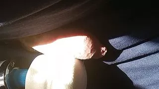 A small young uncut penis ends from the vibrator