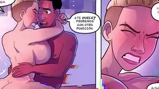 Miles Morales Sucks Gwen's Tits And Then Fucks Her Hard - Spiderman Hentai