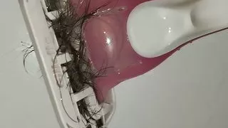 Sexy brunette in dressing room, hairy pussy, big ass, big tits. Amateur wife hairy pussy big tits big nipples big ass.