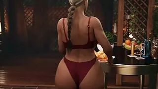 I'm secretly looking at neighbor's big soft ass