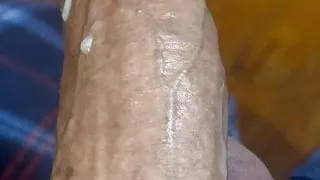 Look at that thick cum on that piece of man meat