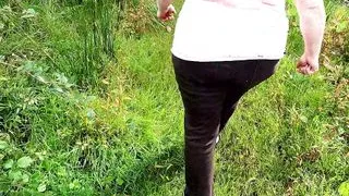 Lean on the ladder and show me your tits for slapping