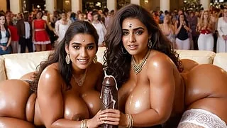 Ai Generated Thick Indian, Young and Beautiful Pussy with Big Ass and Big Tits.