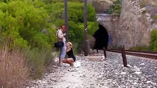 Young Leyla Black a slut with blonde hair loves to take it