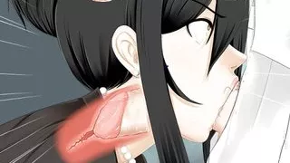 The red-haired girl found herself through the looking glass, where she was fucked by her own copy