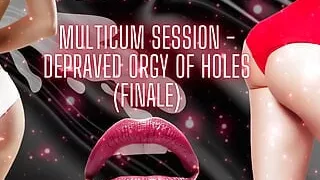 Multicum Session - Depraved Orgy of Holes (finale Cumshot)