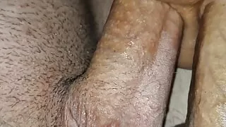 The dream of all femboys, a cute cocky crush of sissy femboy in the cum of two cocks!